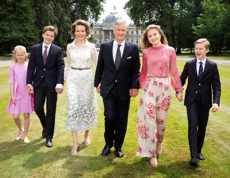 See Belgium's King Philippe and Queen Mathilde's New Family Photos ...